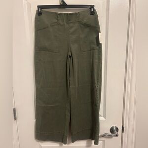 Joie Olive Green High Rise Comfort Stretch Wide-Leg Pants NWT